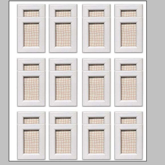 Harbortown 24 Pack 2x3 Inch Soft Linear Profile Mini Picture Frames White - Picture 1 of 6